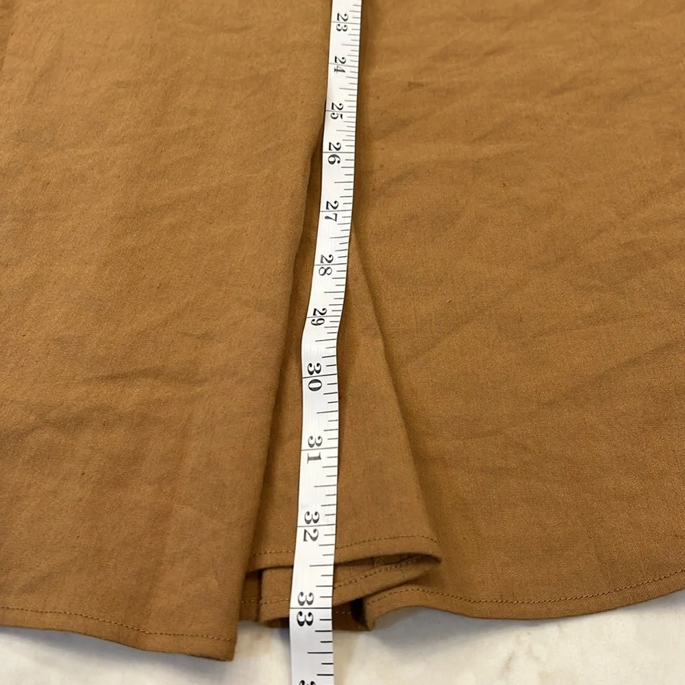 VINCE Linen-Blend Midi‎ Wrap Skirt Size 0 - Picture 7 of 9